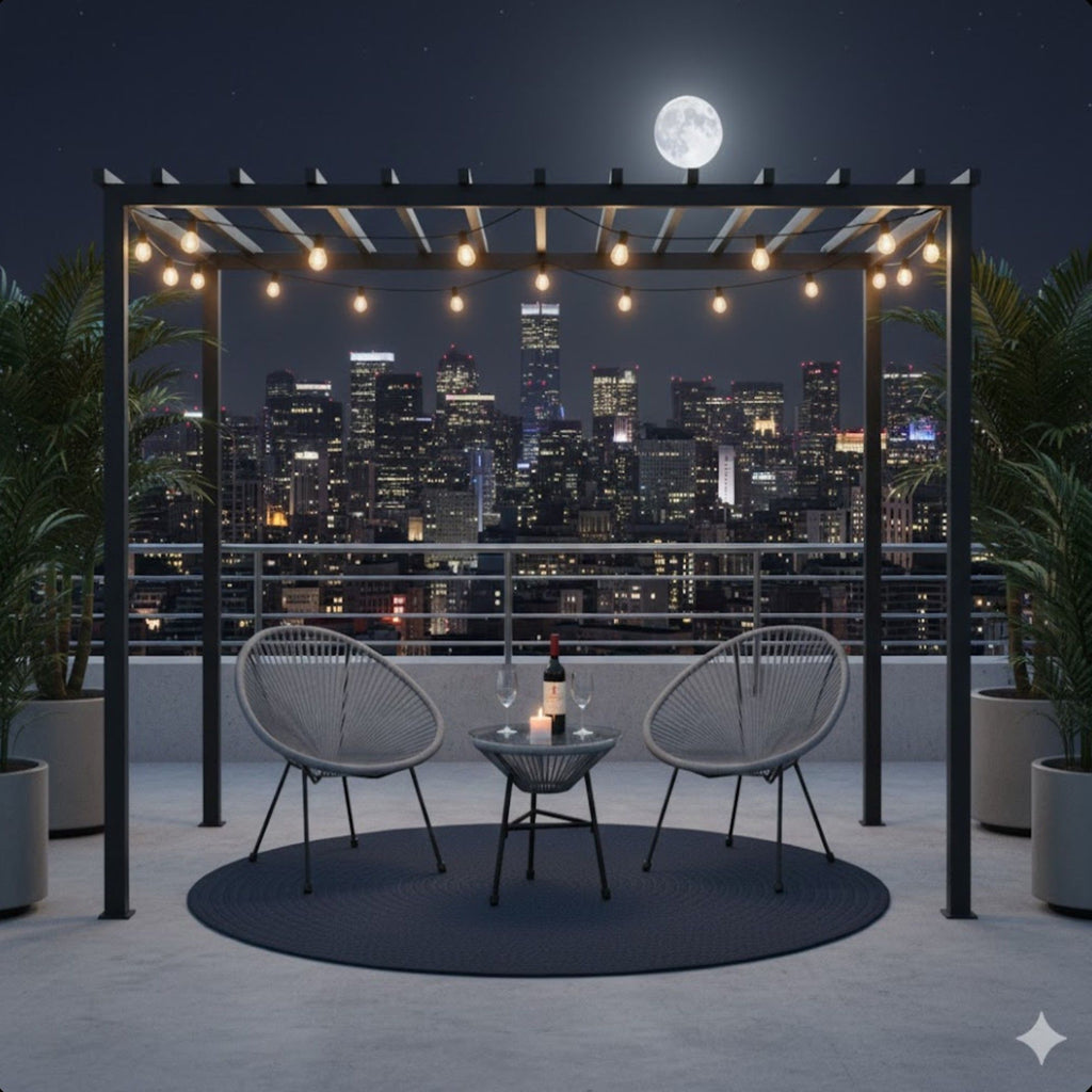 Acapulco Style 3 Piece Patio Bistro Set With Chairs