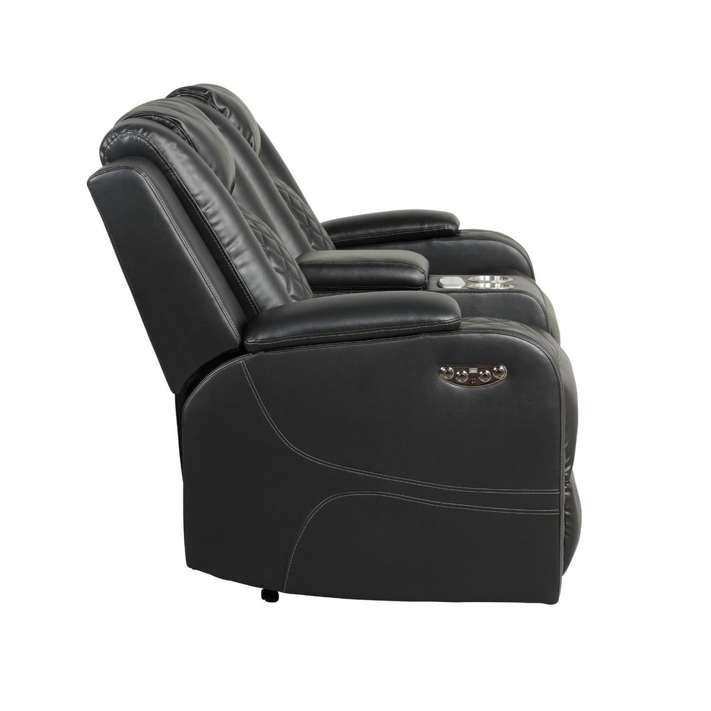Benz - Power Recliner Set With LED Lighting And USB Charging