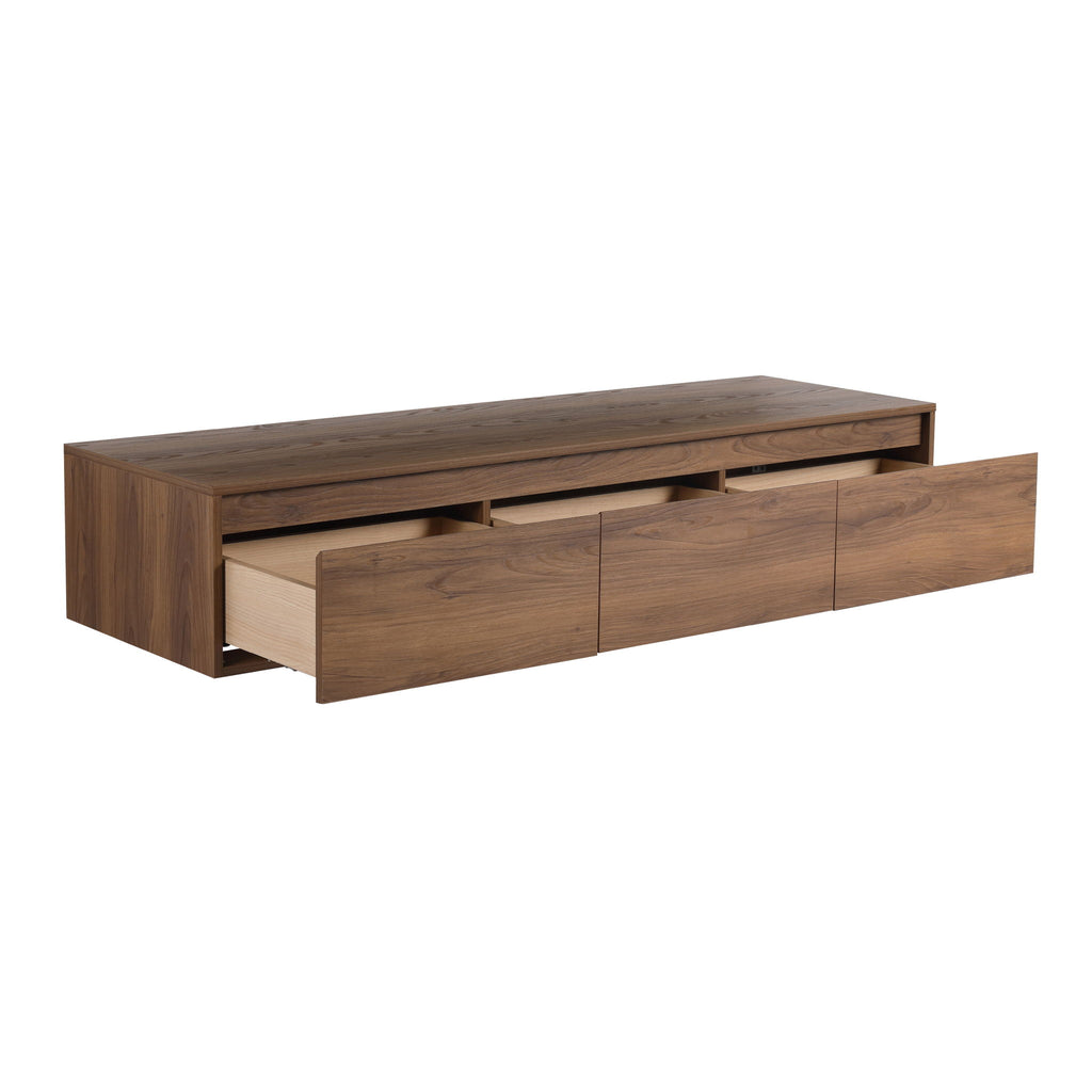 Modern Minimalist Bathroom Cabinet With Soft Close Drawers And Floating Mounting Design