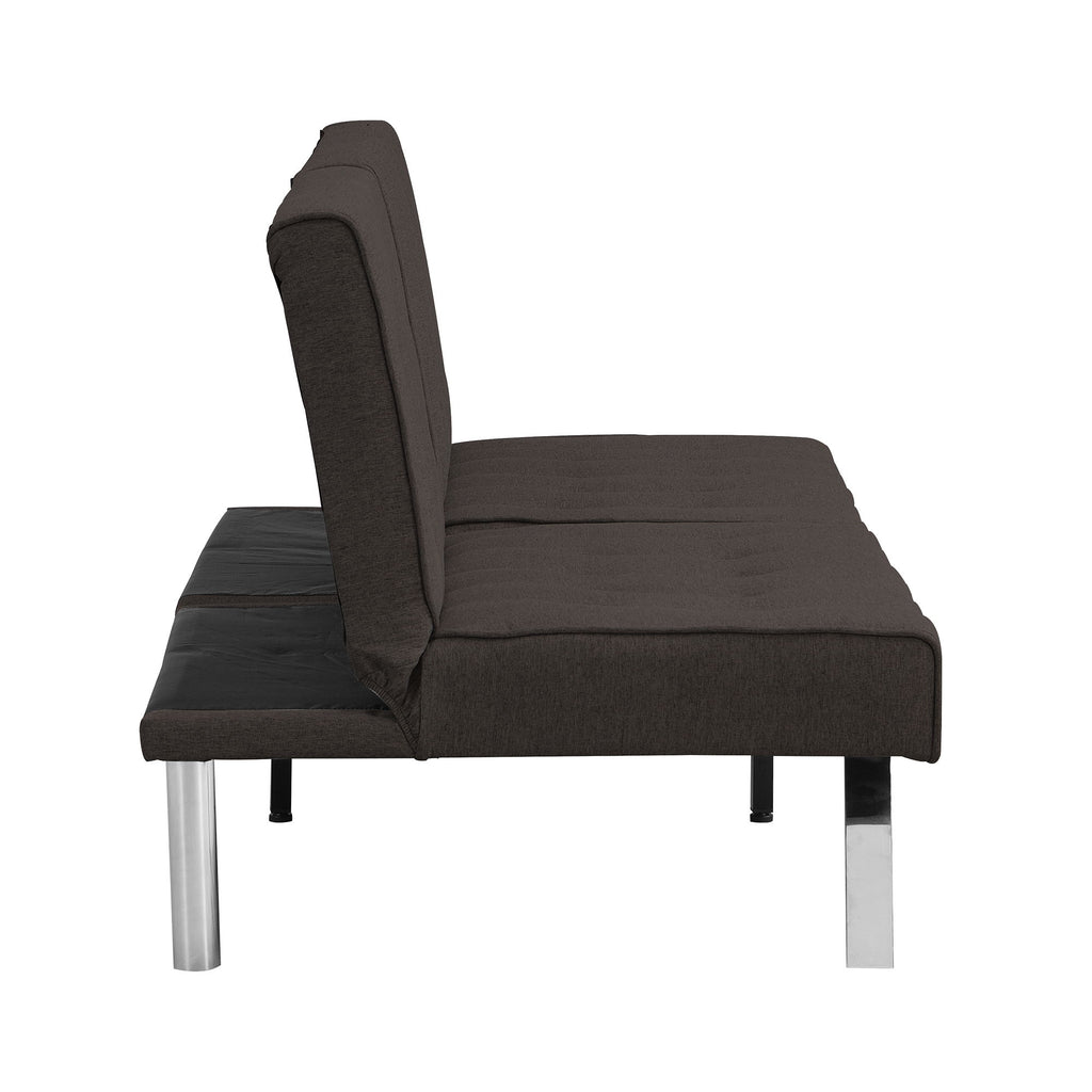 Modern Sofa Bed With Wood Frame And Stainless Legs