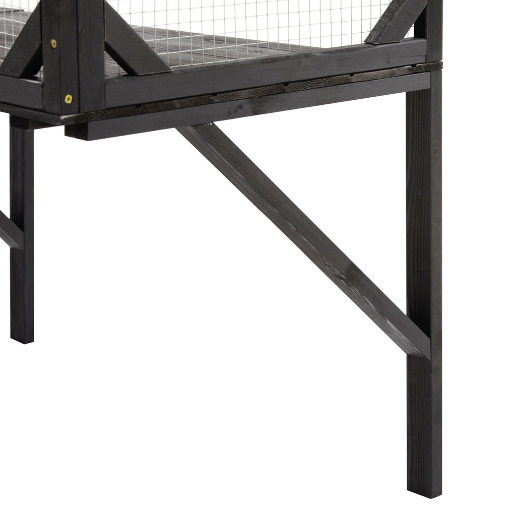 Outdoor Cat Catio With Platforms