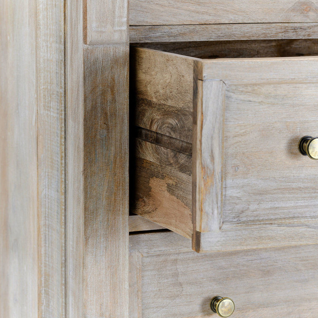 Adelaide - 6 Drawer Chest - Natural Cream Wash