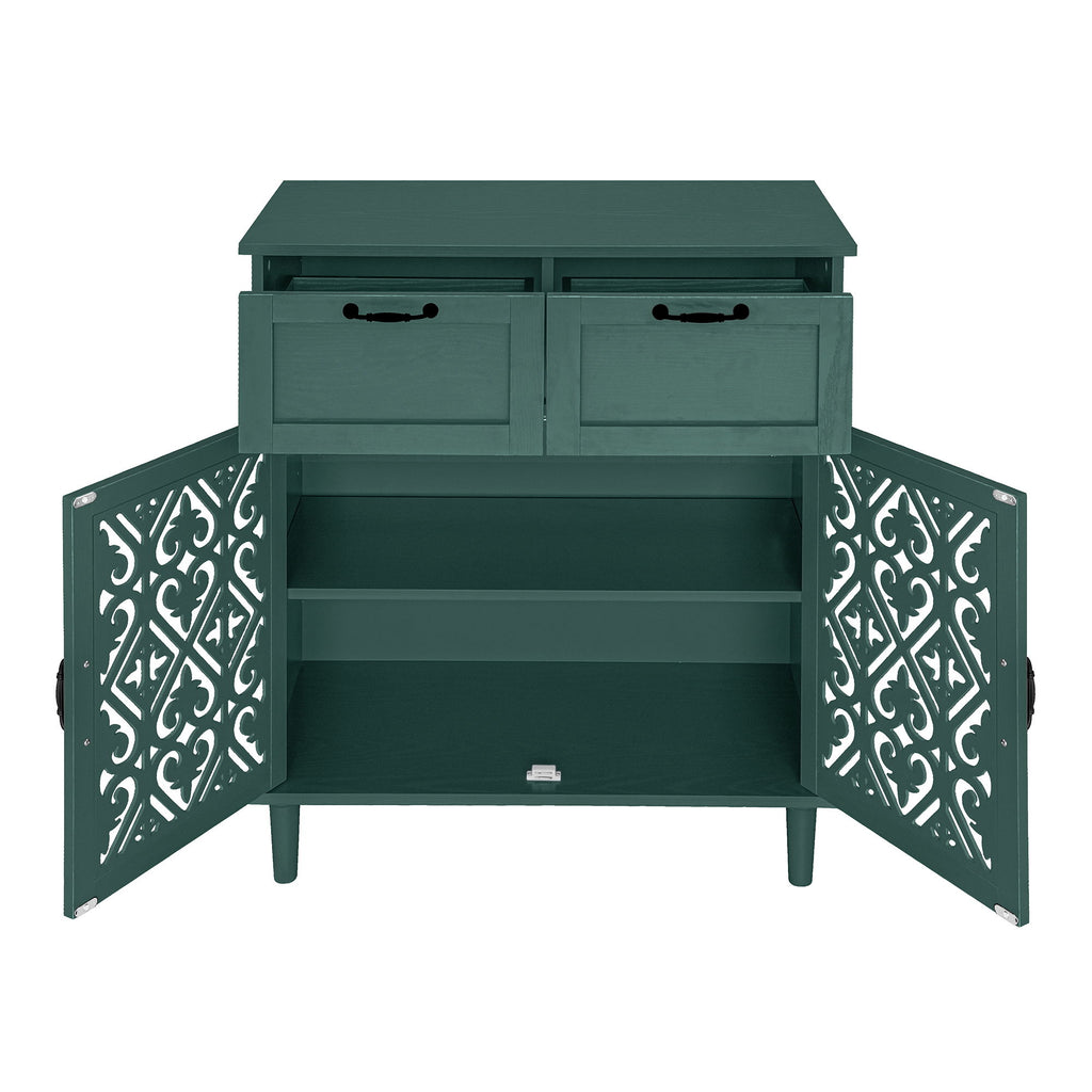 2 Door 2 Drawer Elegant Cabinet