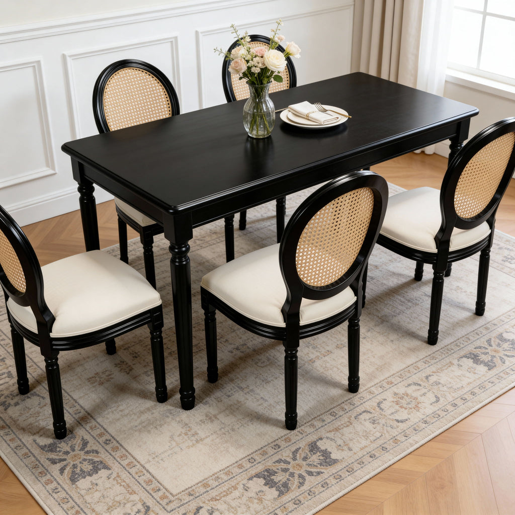 French Country Dining Chairs With Round Back (Set of 2)