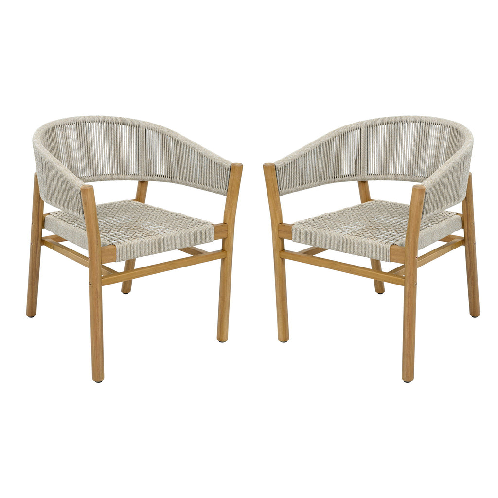 Elegant Outdoor Accent Chair (Set of 2)