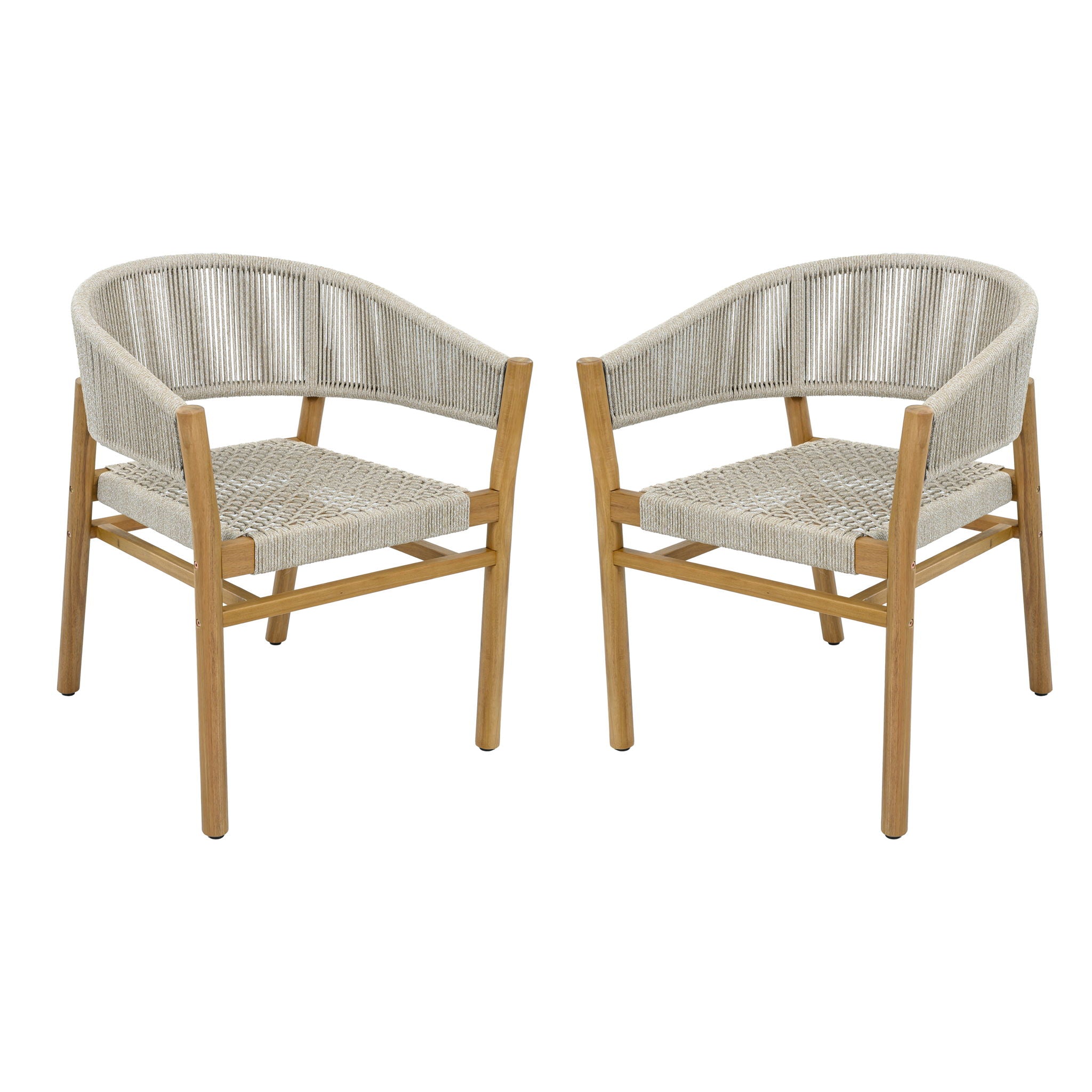 Elegant Outdoor Accent Chair (Set of 2)