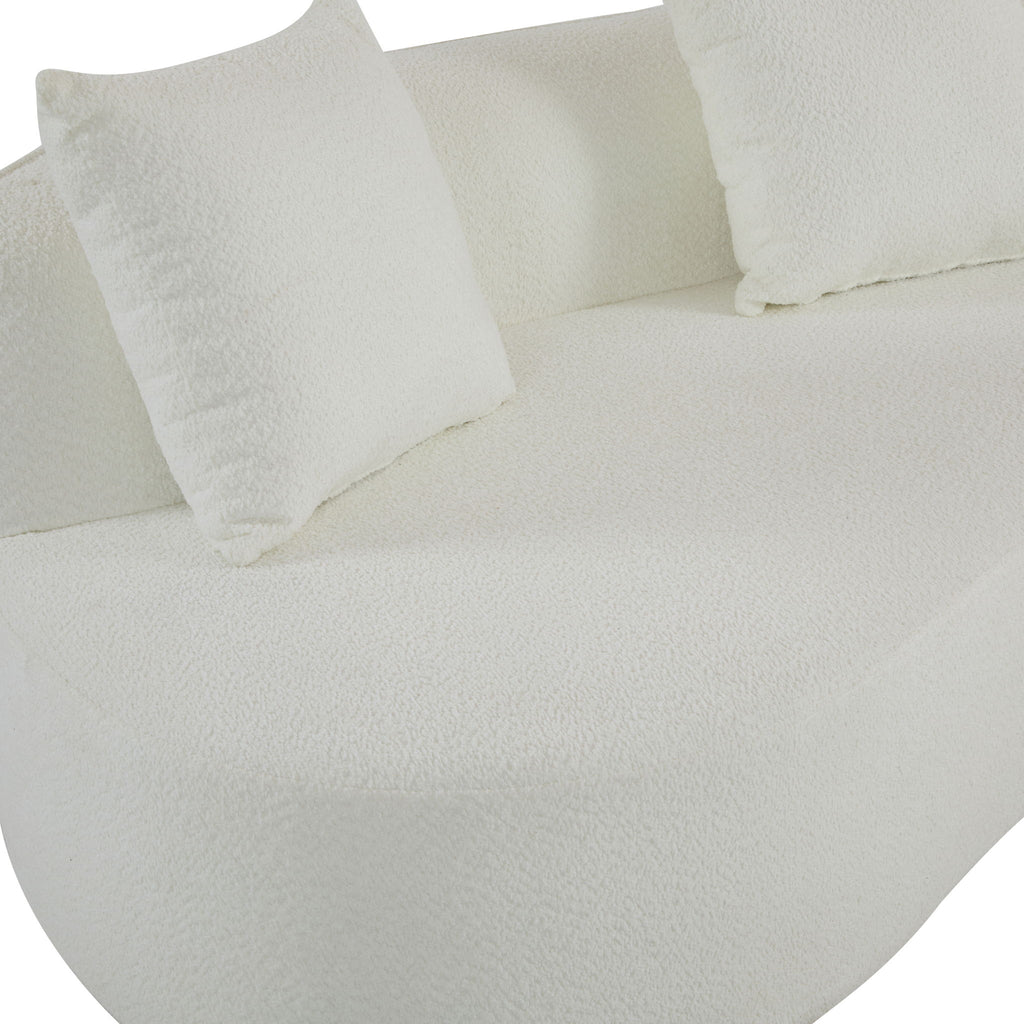 Elegant Curved Sectional Sofa With Full Foam Comfort