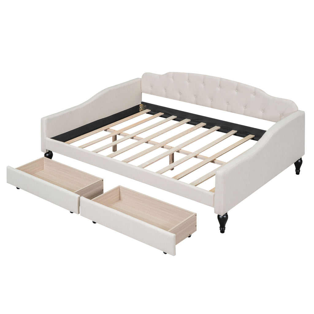 Upholstered Tufted Daybed