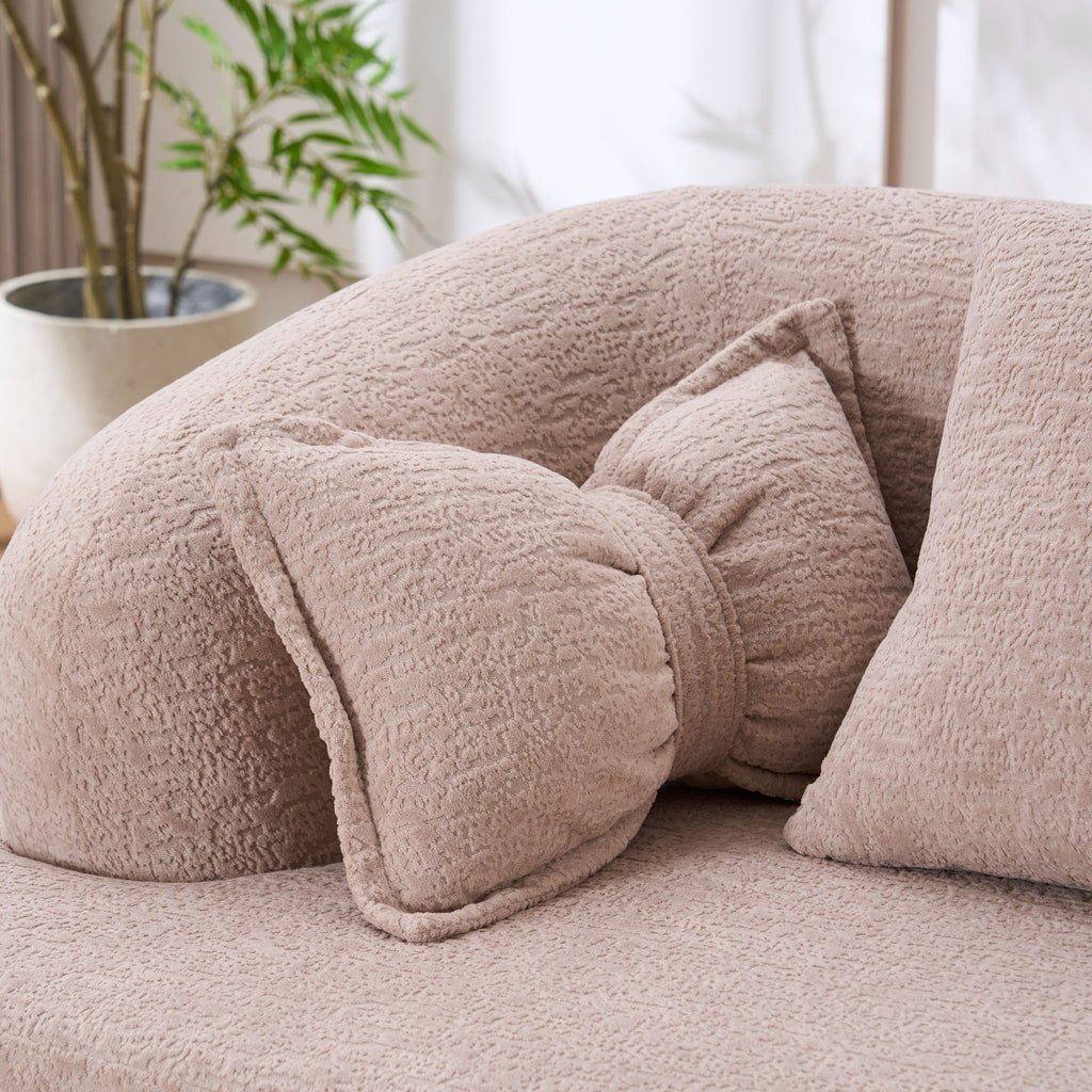 Foldable Sofa Bed, Boneless Couch Convertible Sleeper With 4 Pillows
