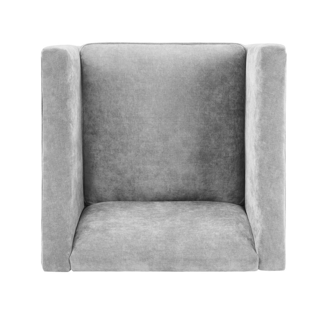 Barrel Accent Chair With Enclosed Arms