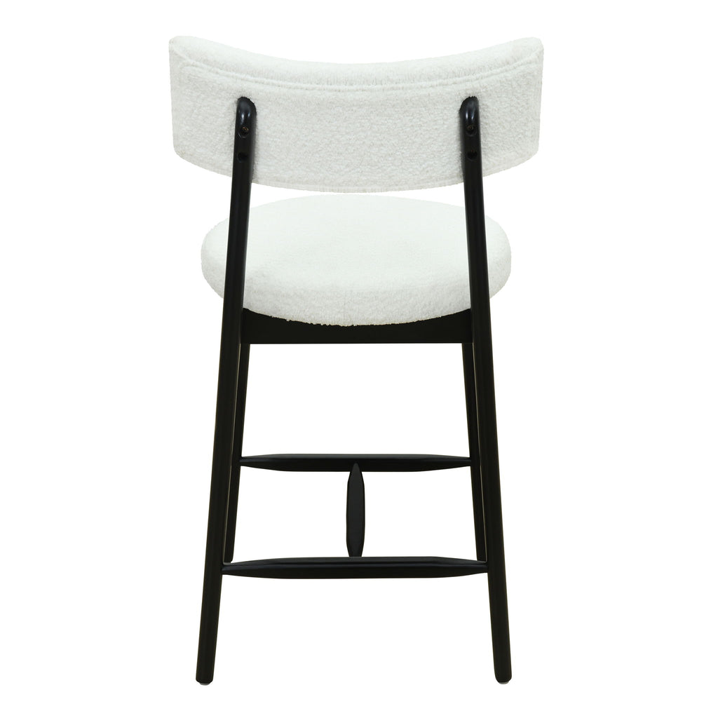 Mid Century Modern Counter Stools, Fabric Upholstered Chairs