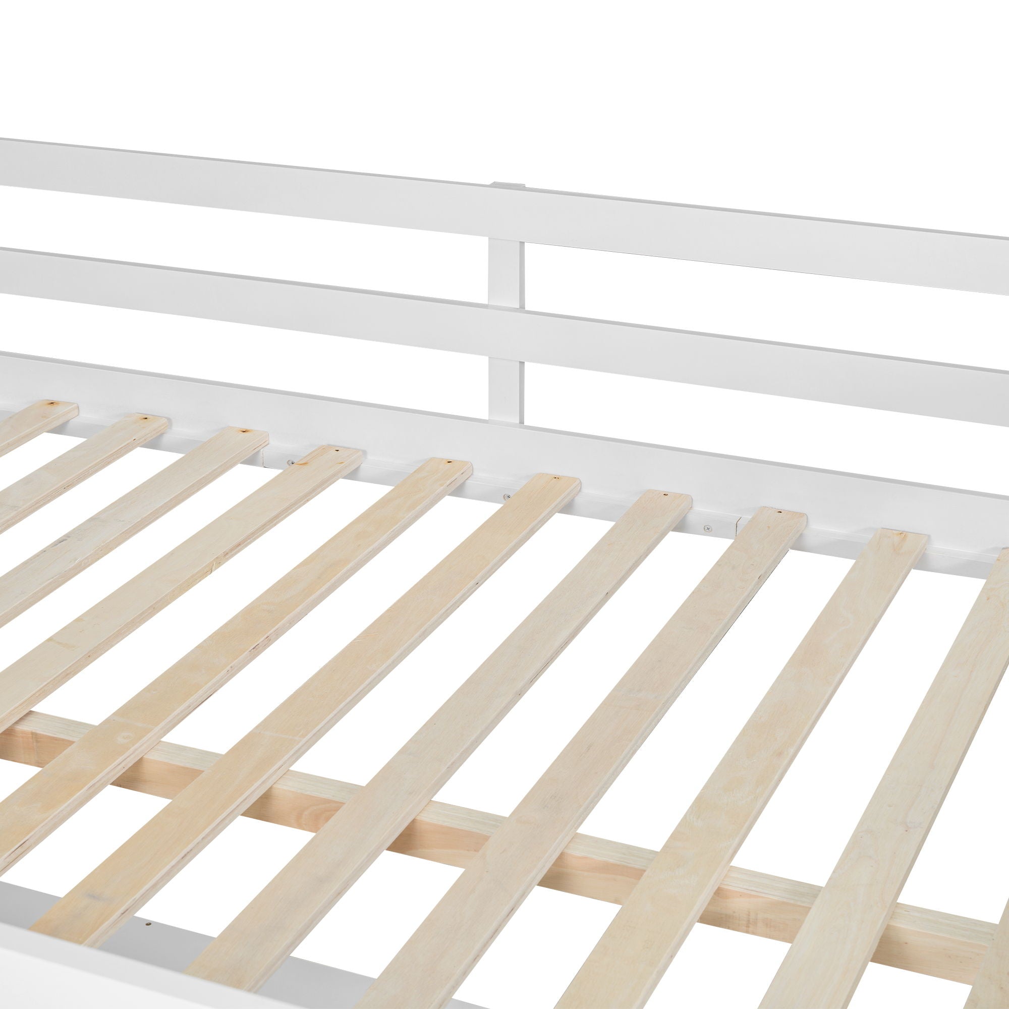 Loft Bed With U Shaped Desk, Drawers, And Storage Shelves