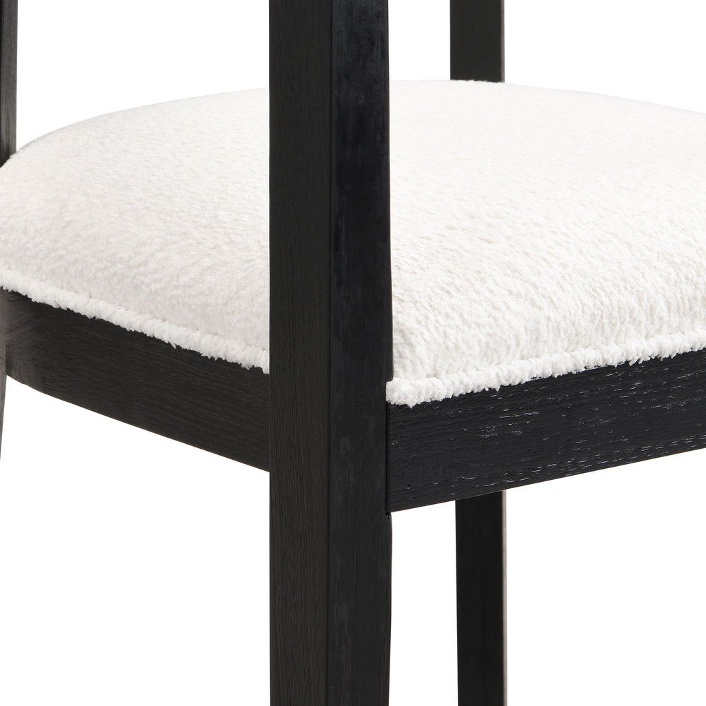 Contemporary Dining Chair Set With Armrests