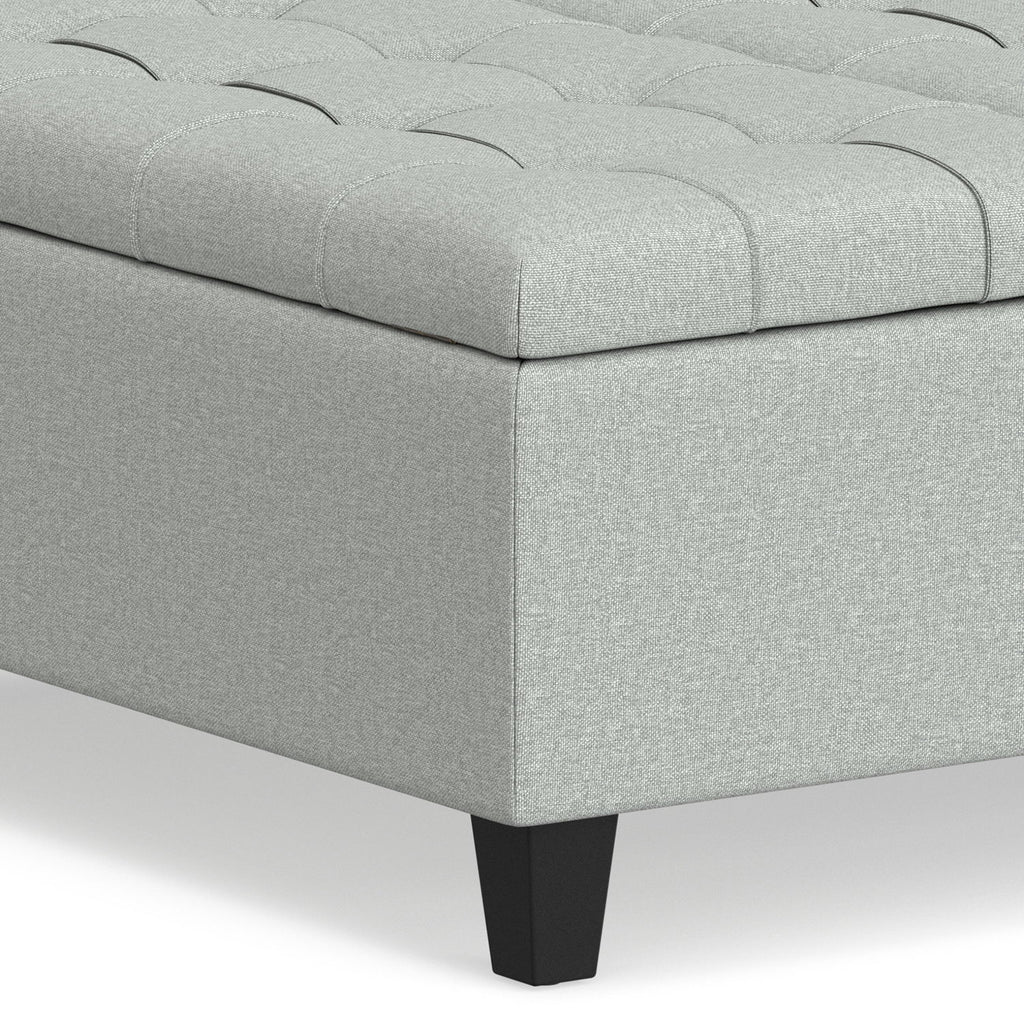 Harrison - Coffee Table Storage Ottoman Lift Top - Stone Gray