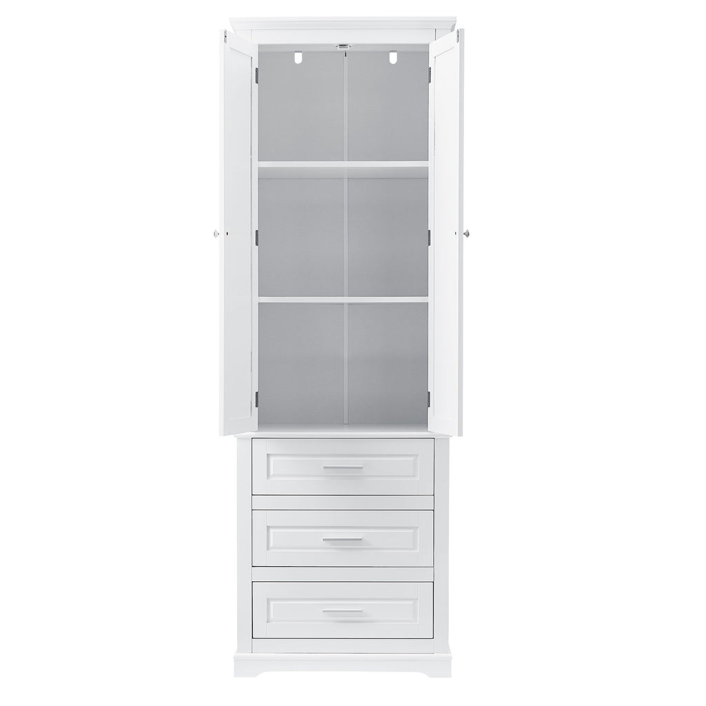 Storage Cabinet With 3 Drawers For Bathroom