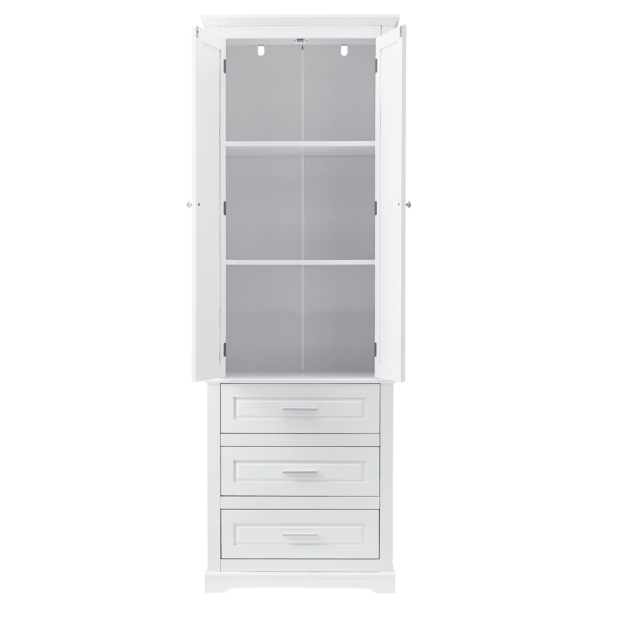 Storage Cabinet With 3 Drawers For Bathroom