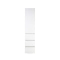 Elise - Slim Modular Closet Cabinet With Drawers - White