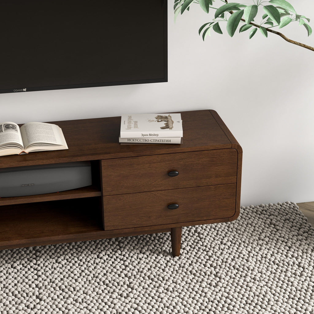 Alexa - TV Stand - Dark Brown / Wood