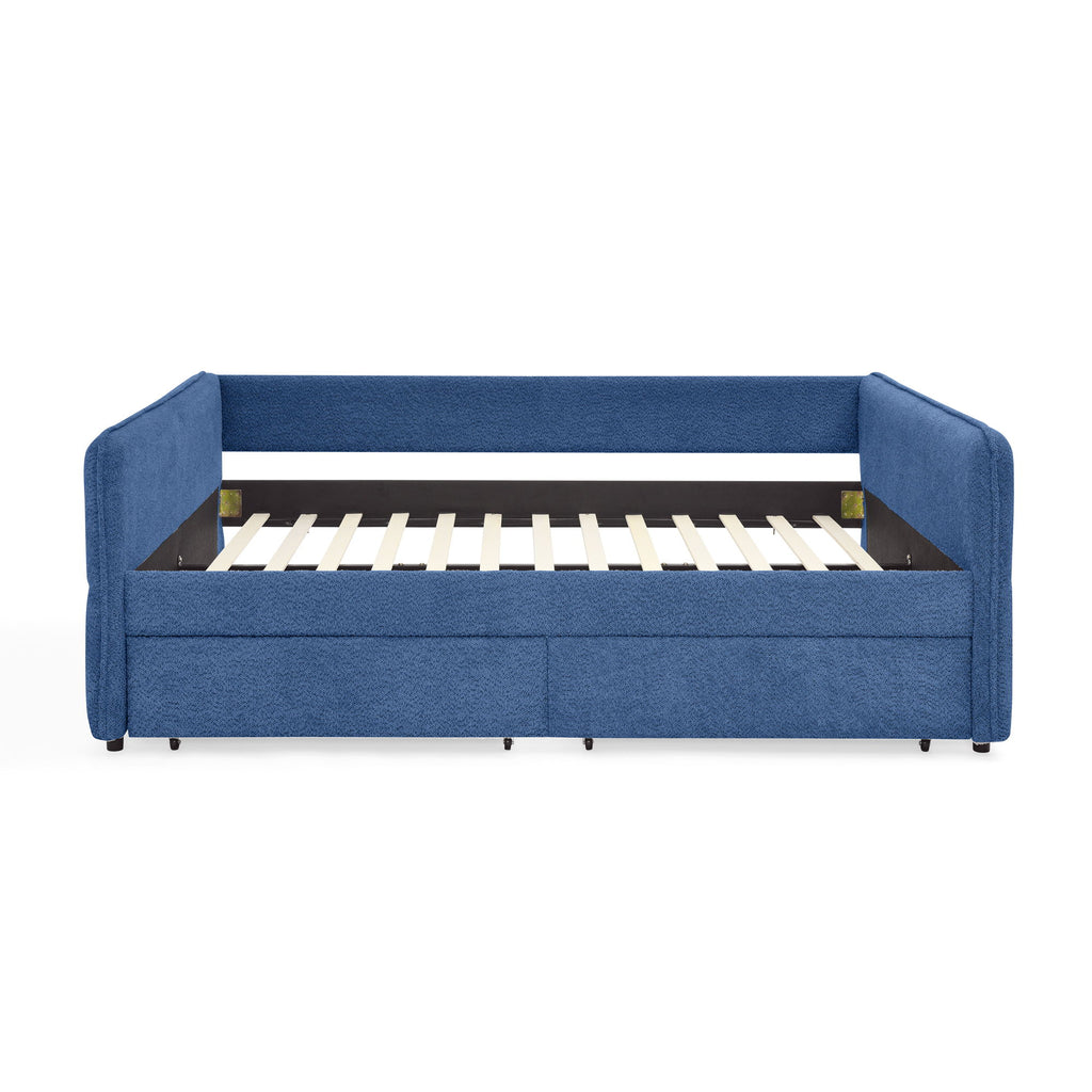 Upholstered Daybed & 2 Drawers