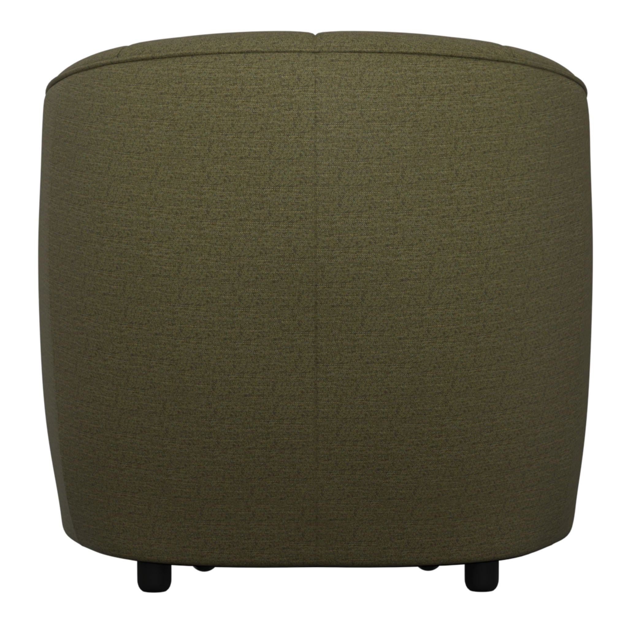 Barrel Chair With Nesting Ottoman - Forest Green