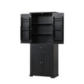 Bathroom Storage Cabinet With Doors And Drawer, Adjustable Shelf