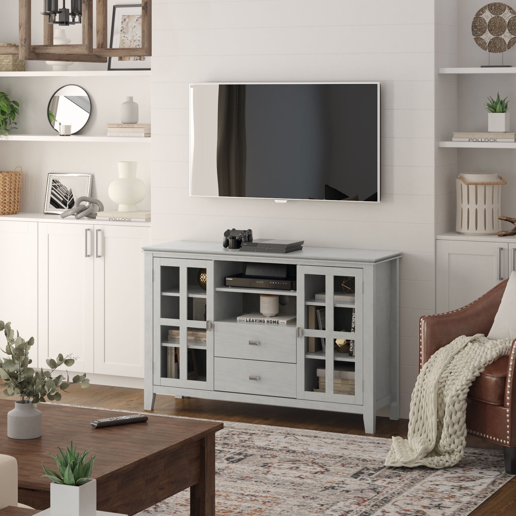 Artisan - Handcrafted, Tall TV Media Stand