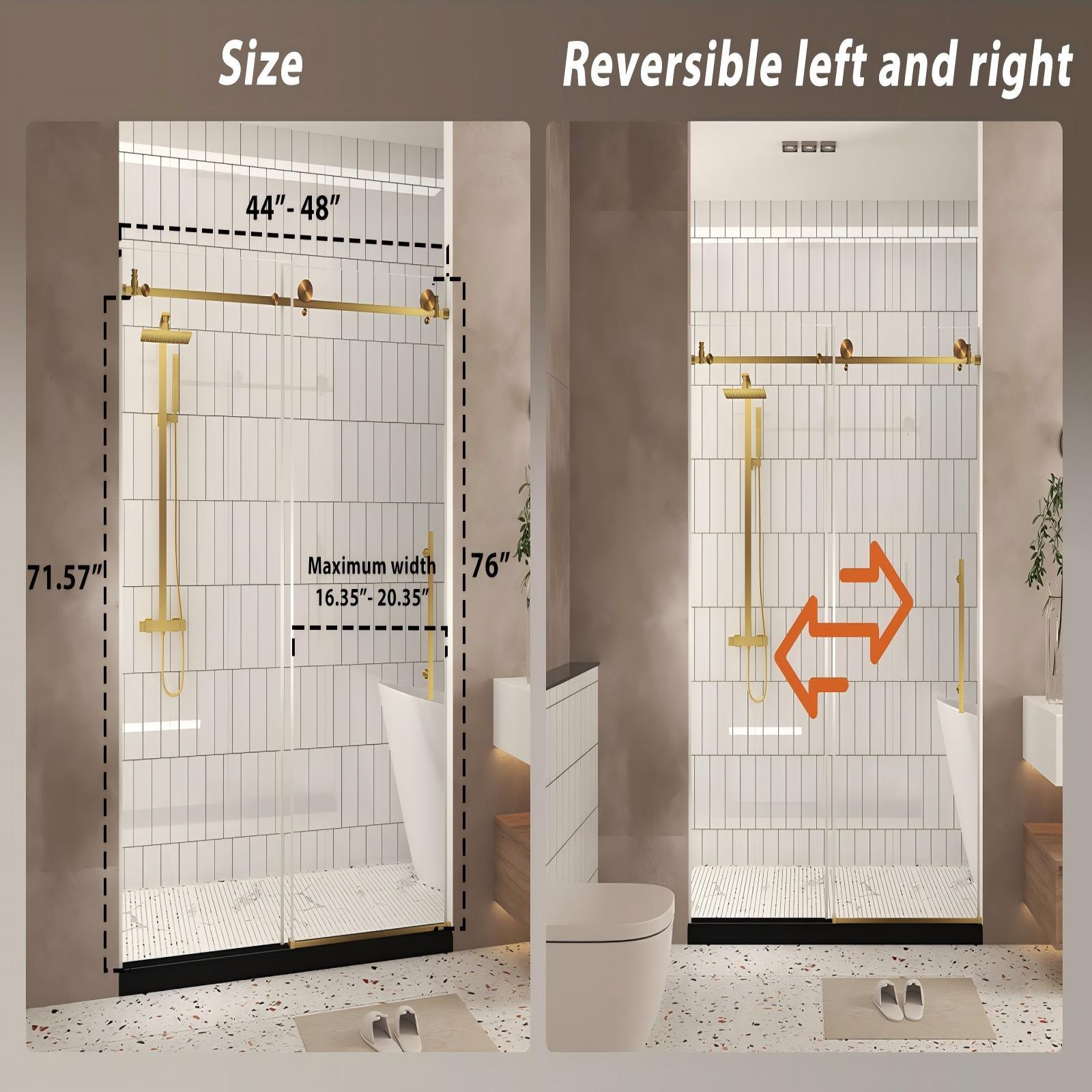 Frameless Shower Door With Handle