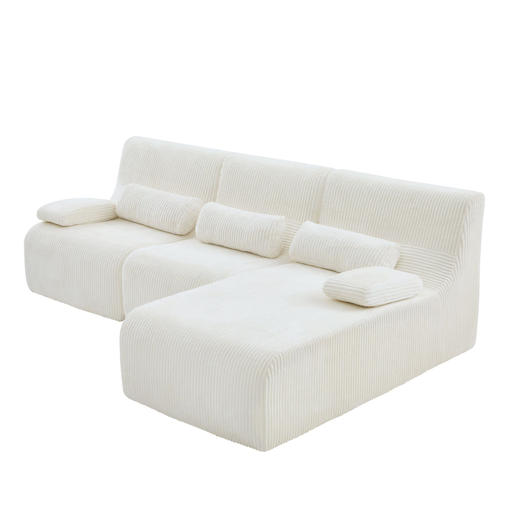Oversized Sectional Sofa, Living Room Seating With Modular Design