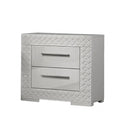Nightstand With Bar Handle - White