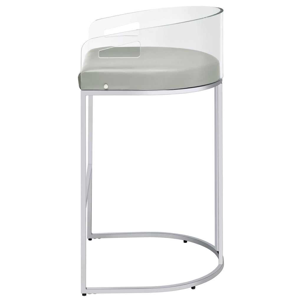 Mello - Upholstered Bar Chair (Set of 2) - Gray