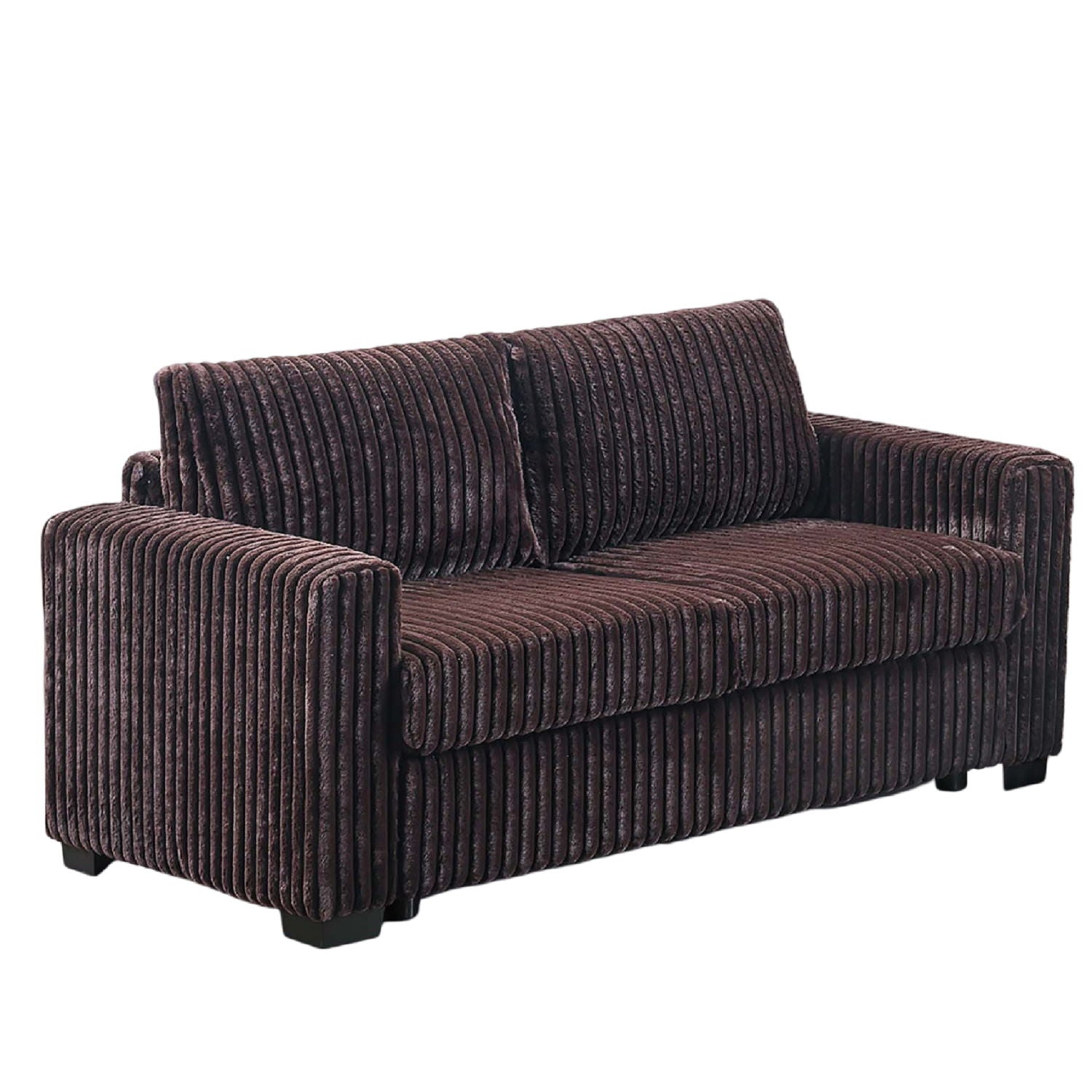 2 Piece Contemporary Style Sofa Set With Matching Pillows