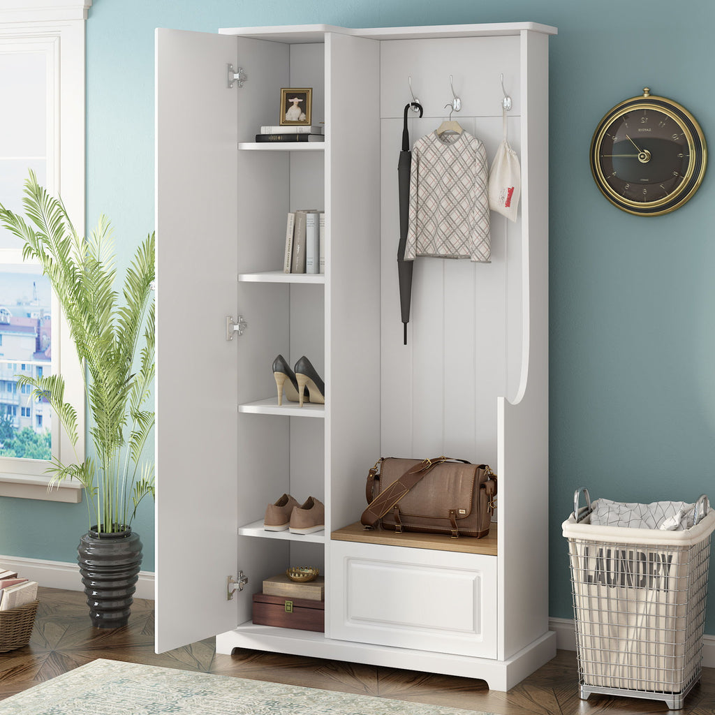 Hall Tree With Flip Up Bench