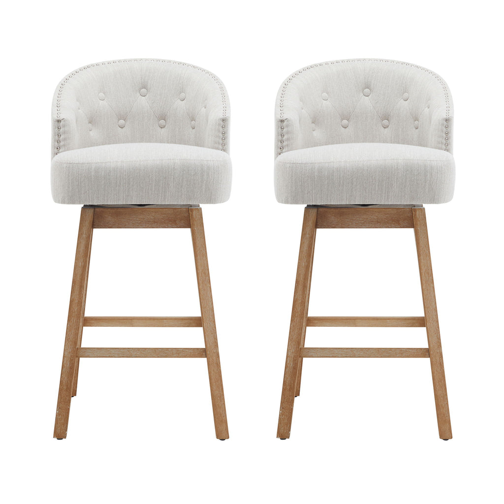 360 Degree Rotation Swivel Counter Stools (Set of 2)