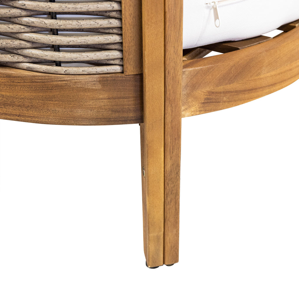 Outdoor Seating Group With Cushions And Coffee Table