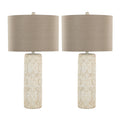 Charlotte - Contemporary Table Lamp (Set of 2) - Taos Brown / Beige