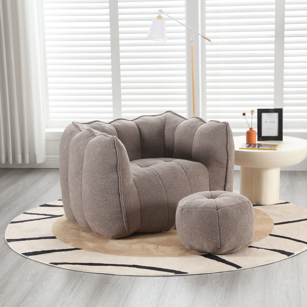 Soft Bean Bag Chair With High Resilient Foam