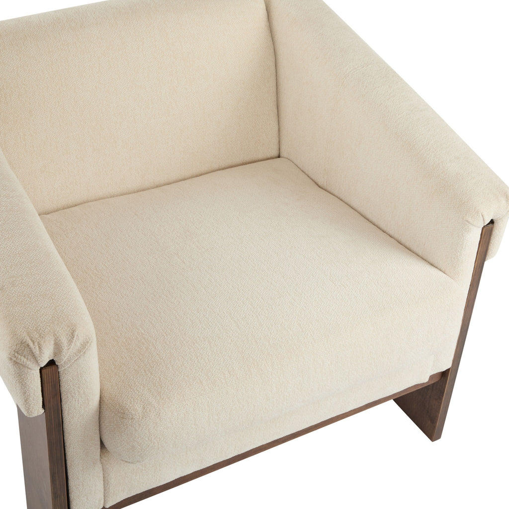 Sierra - Vintage Modern Accent Chair With Deep Cushions And Wide Armrests