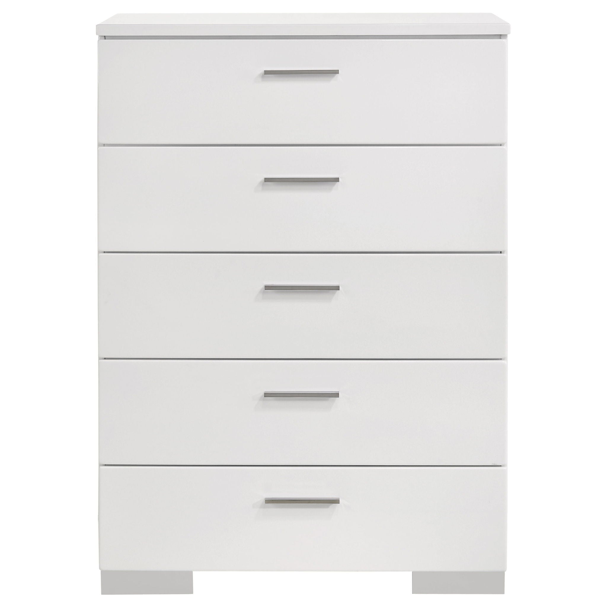 Dulcey - 5 Drawer Bedroom Chest - White