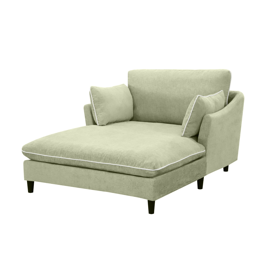Modern Chaise Lounge Couch Sofa Bed With Pillows