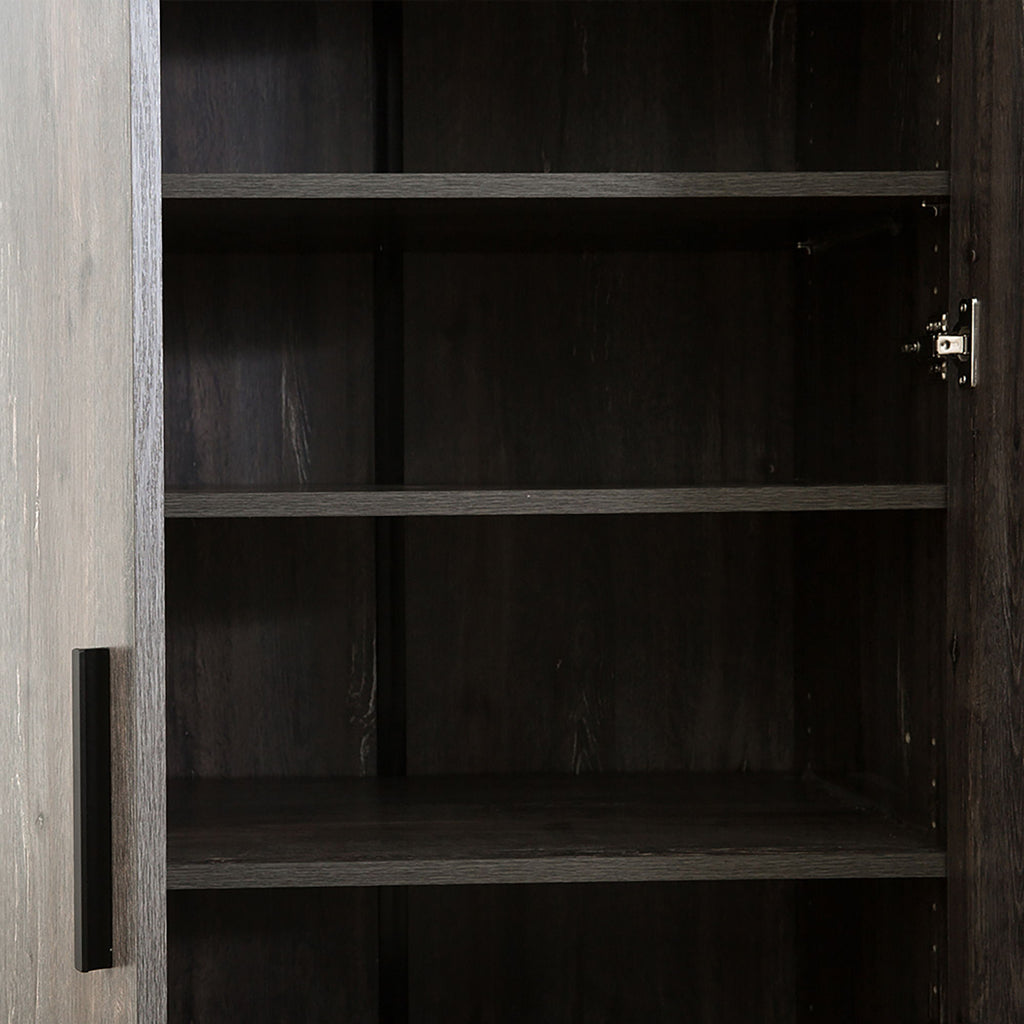 Mia - Farmhouse Shoe Cabinet With 6 Shelves