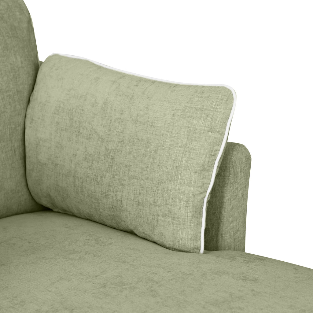 Modern Chaise Lounge Couch Sofa Bed With Pillows