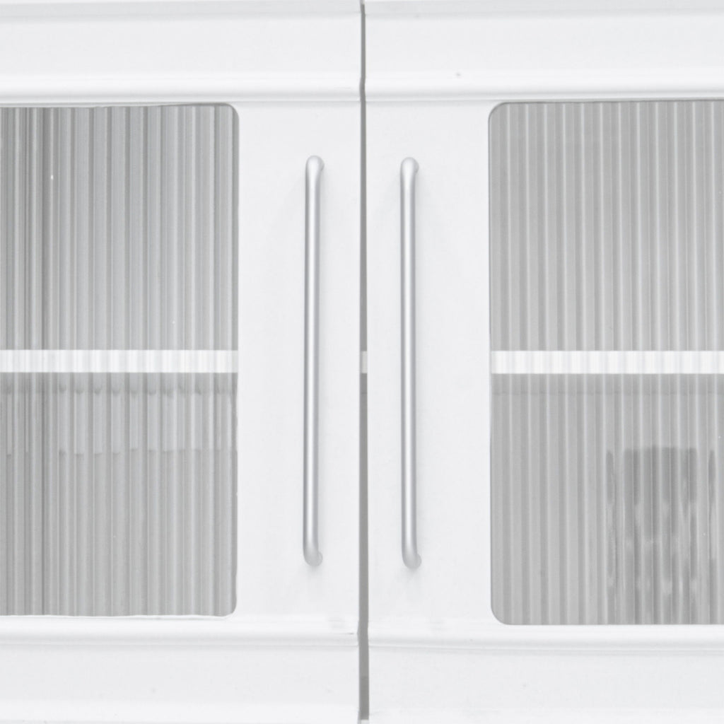 Wall Unit Modern Entertainment Center With Glass Doors