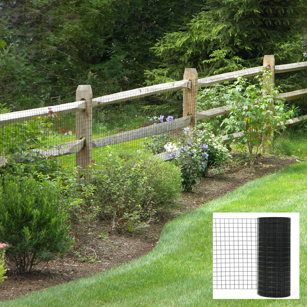 Vinyl Coated Hardware Cloth, Welded Wire Fence For Poultry & Home Improvement - Black