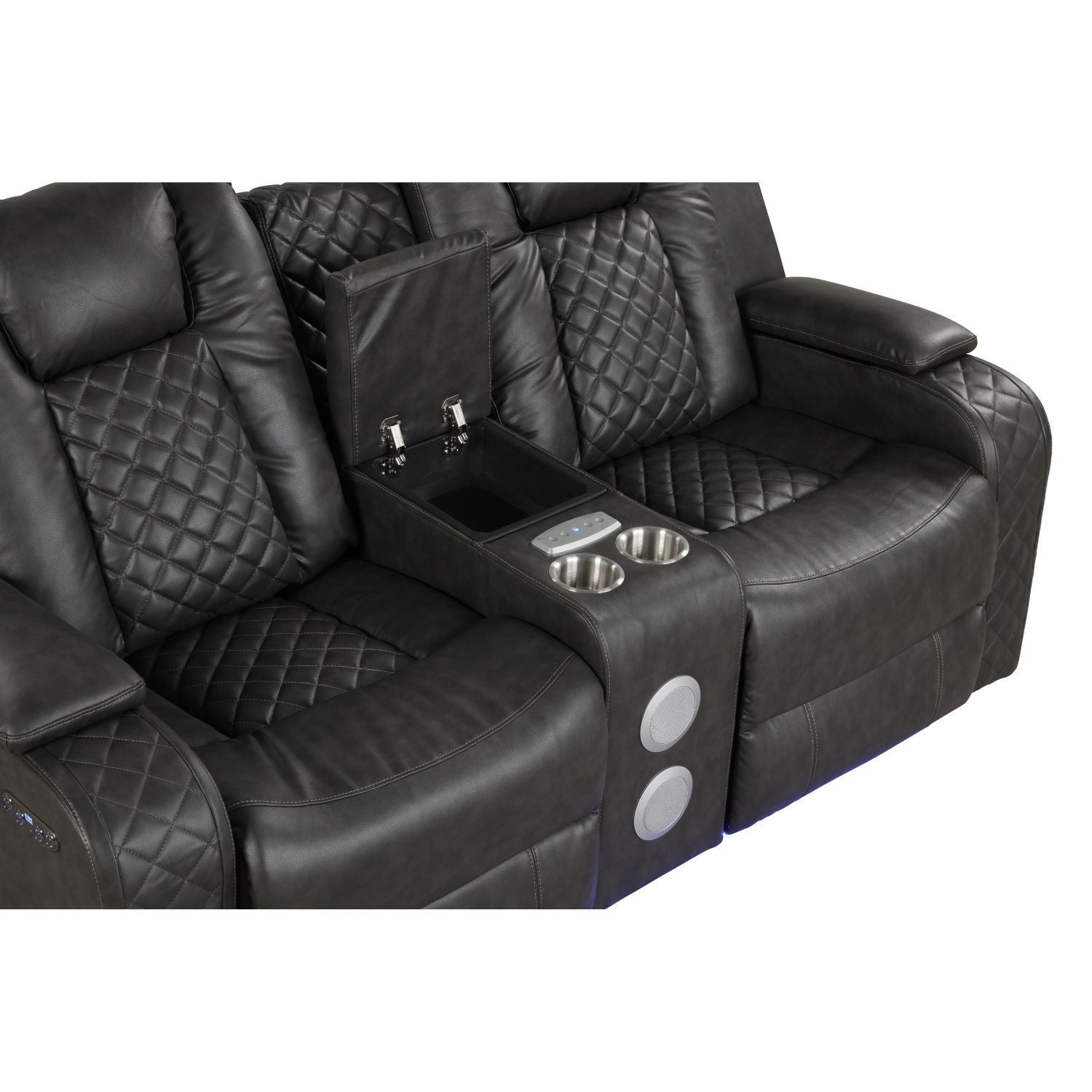 Benz - Power Recliner Set With LED Lighting And USB Charging