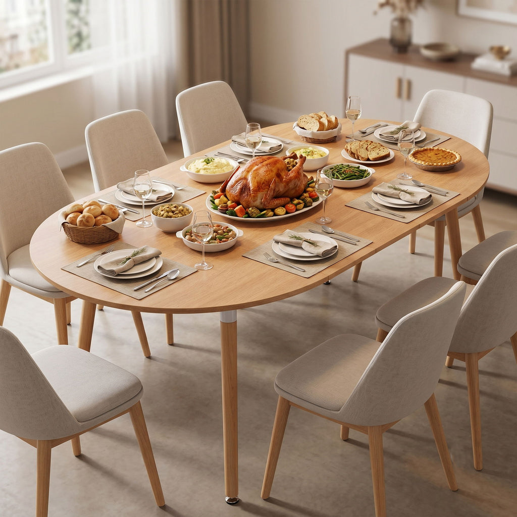 3 In 1 Extendable Dining Table - Wood