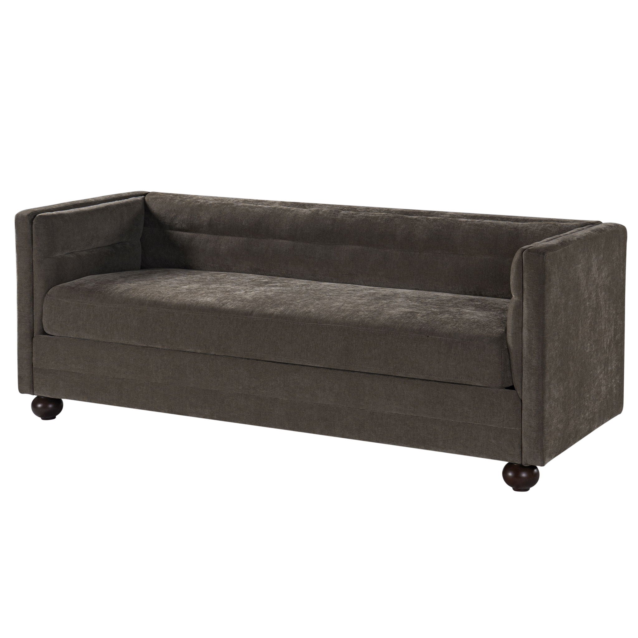 3 Seater Sofa Upholstery With Square Arms, Living Room Couch