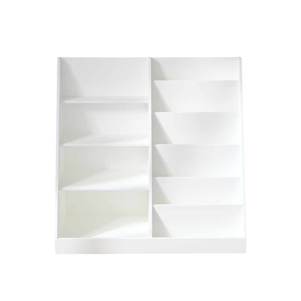 Bookshelf And Toy Storage Organizer, 4 Tier Bookcase With Display Stand For Playroom