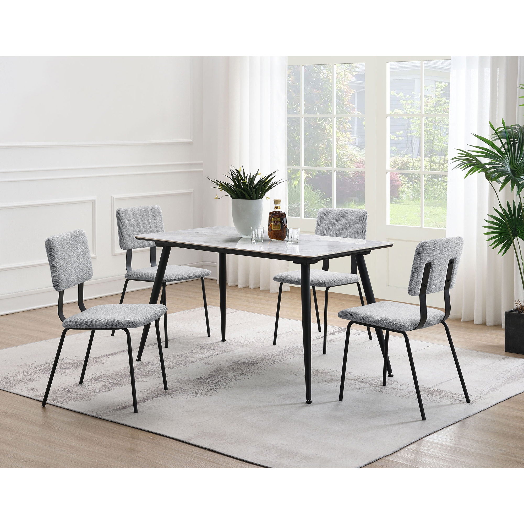 Valley - Upholstered Dining Side Chair (Set of 2) - Gray