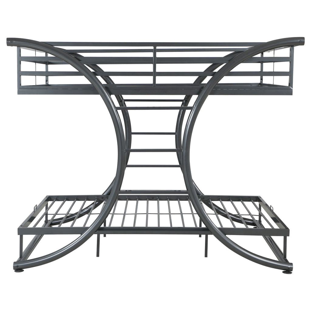 Weston - Bunk Bed Full Over Full - Gunmetal