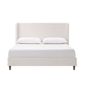 Harper - Tall Headboard Upholstered Bed / High Headboard / Elegant Simplicity / No Box Spring Needed